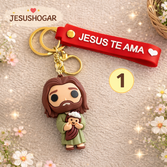 Llaveros de Jesus te ama