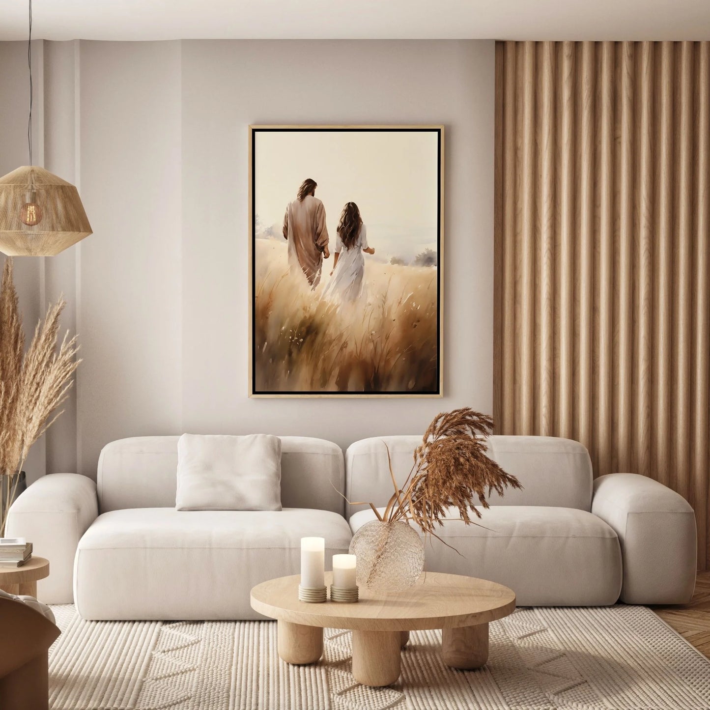 Jesus caminando con mujer - Cuadros