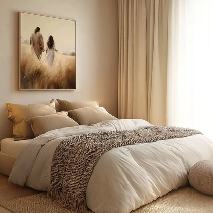 Jesus caminando con mujer - Cuadros