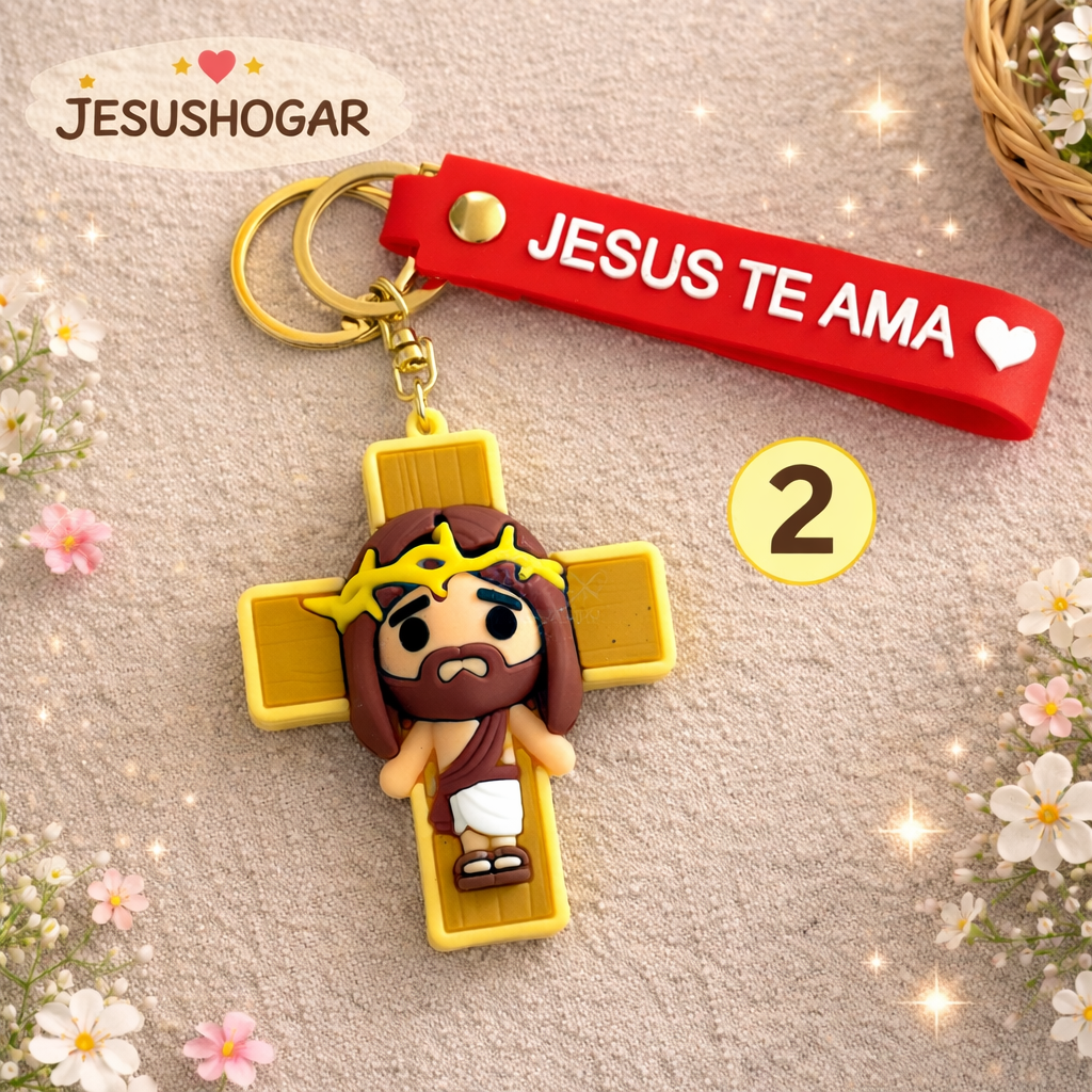 Llaveros de Jesus te ama
