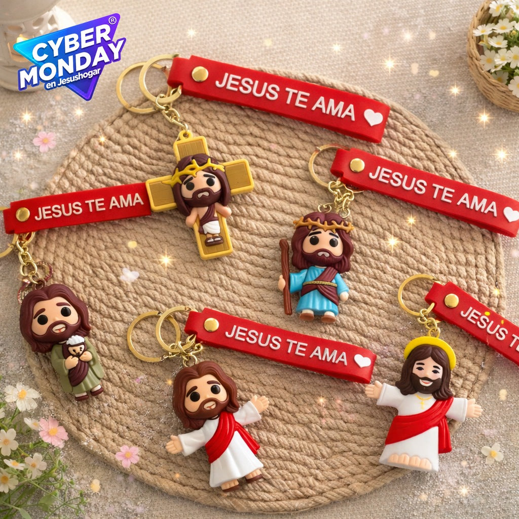 Llaveros de Jesus te ama | Cyber Monday en Jesushogar