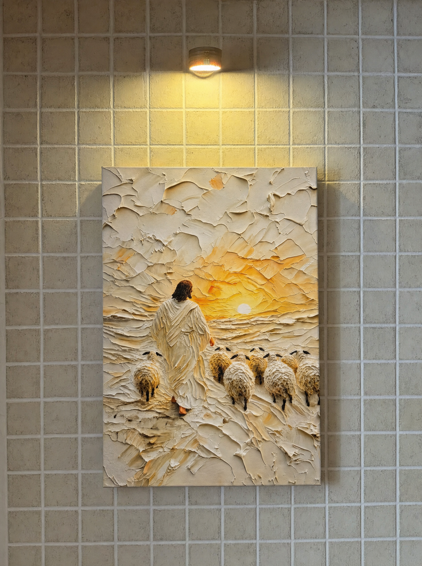 Jesús con ovejas