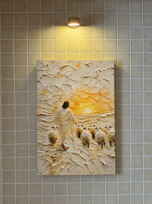 Jesús con ovejas